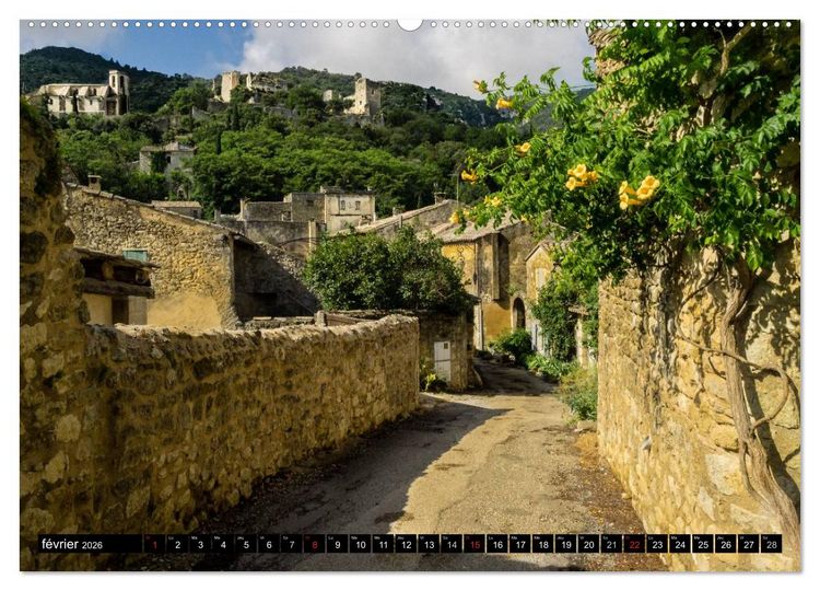 Produktbild: Un &eacute;t&eacute; en Provence dans le Luberon (Calendrier mural 2026 DIN A2 vertical) calendrier de bureau