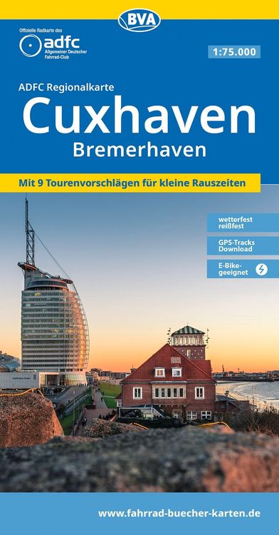 Produktbild: BVA ADFC Regionalkarte Cuxhaven Bremerhaven 1:75.000