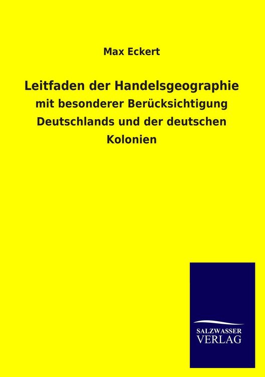 Produktbild: Leitfaden der Handelsgeographie