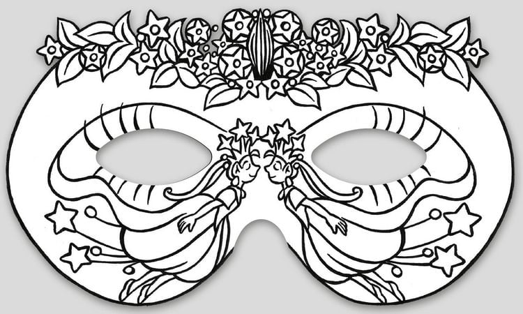 Produktbild: Feenmasken zum Ausmalen