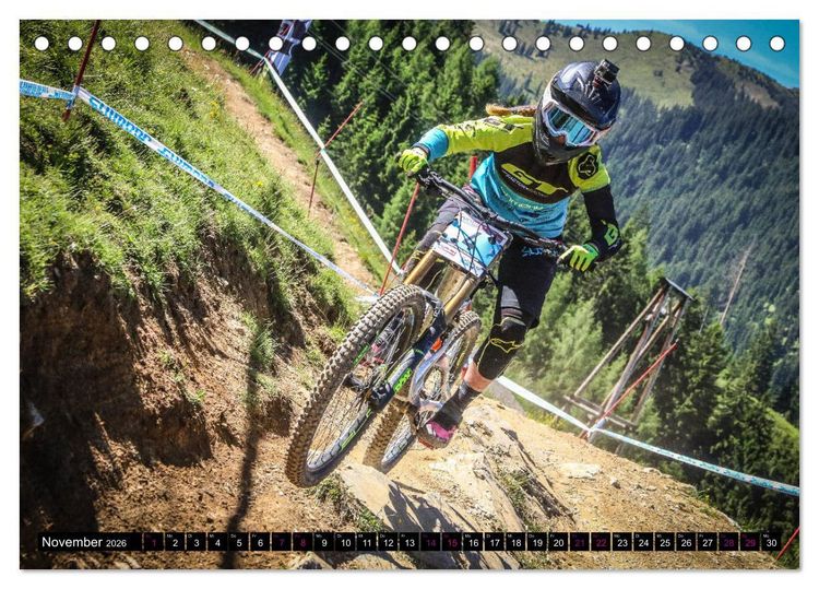 Produktbild: Women Downhill Racing (Tischkalender 2026 DIN A5 quer), CALVENDO Monatskalender