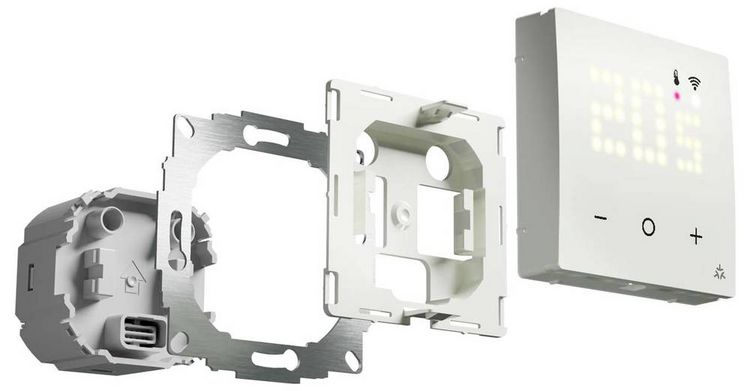 Produktbild: Eberle 557816054500 UTE 3800-U-RAL9010-G-55 Raumthermostat Unterputz Heizen/K&uuml;hlen 1St.