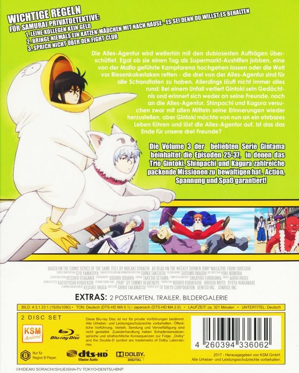 Produktbild: Gintama Box 3 - Episode 25-37 [2 BRs]