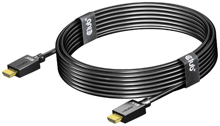 Produktbild: Club3D HDMI Anschlusskabel HDMI-A Stecker 4.00m Schwarz CAC-1374 HDMI-Kabel