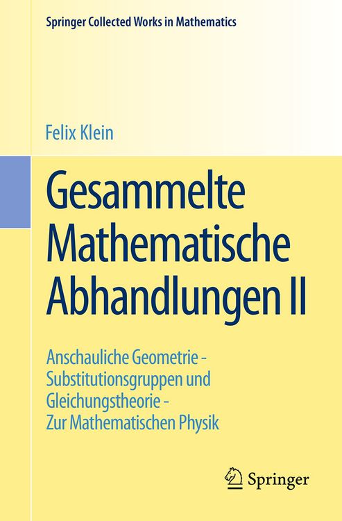Produktbild: Gesammelte Mathematische Abhandlungen II