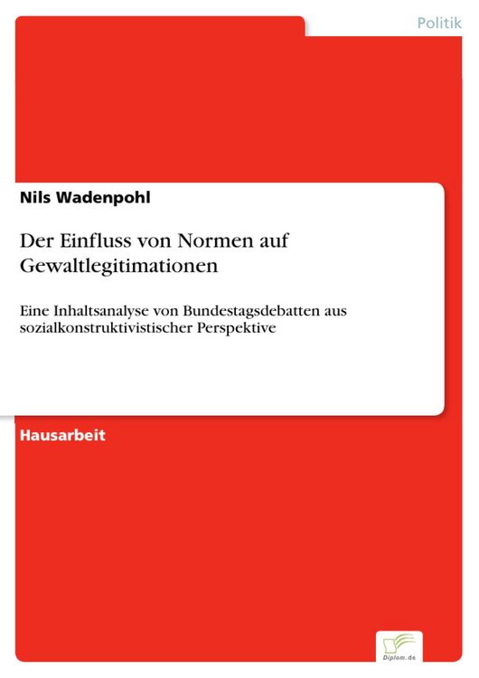 Produktbild: Der Einfluss von Normen auf Gewaltlegitimationen
