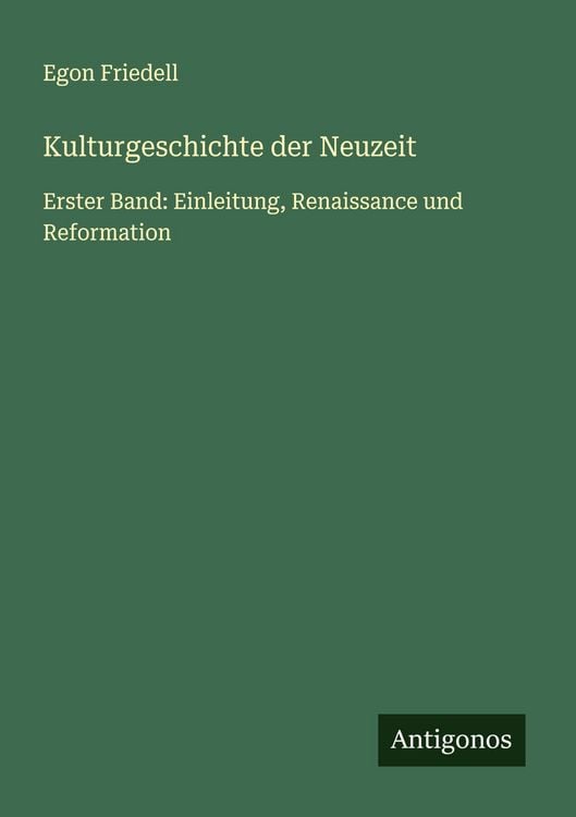 Produktbild: Kulturgeschichte der Neuzeit