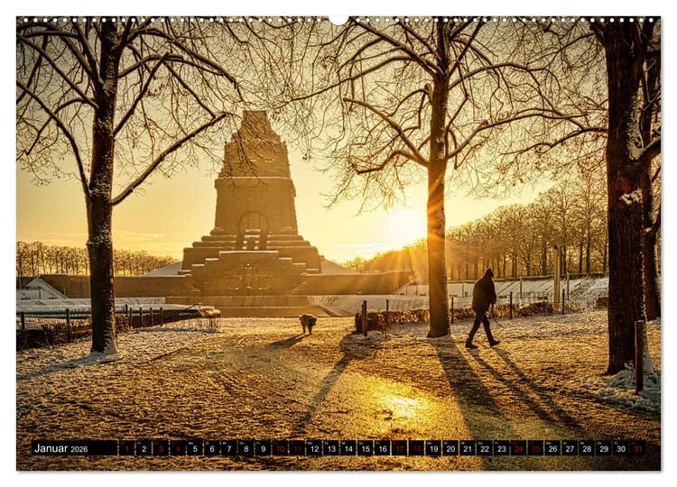 Produktbild: Leipzig Kalender Perspektiven (Wandkalender 2026 DIN A2 quer), CALVENDO Monatskalender