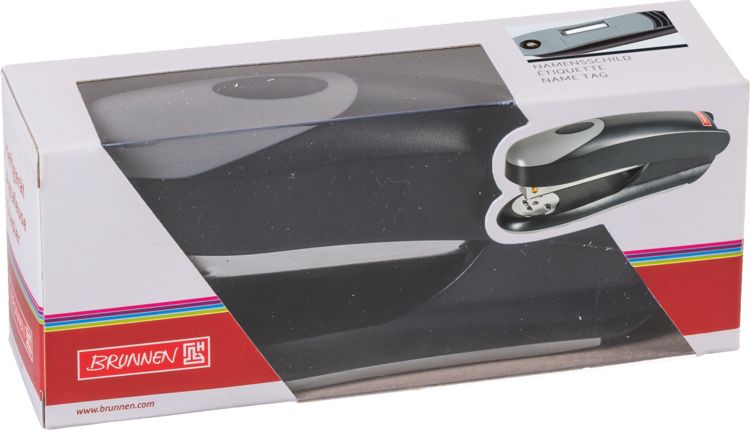 Produktbild: Brunnen Heftger&auml;t Soft-Touch Colour Code &brvbar; Typ 24/6, onyx
