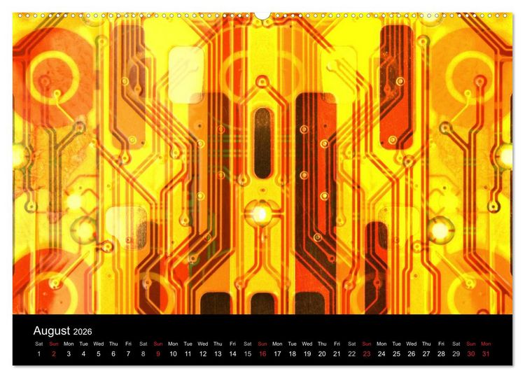 Produktbild: Computer Close Up (High Quality Premium Wall Calendar 2026 DIN A2 landscape),CALVENDO 12 Month Wall Calendar