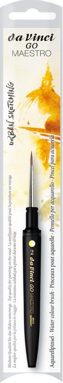Produktbild: da Vinci Pinsel GO-MAESTRO sibirische Kolinsky-Rotmarderhaare, Reise-Aquarellpinsel, rund, Pinsel, Gr&ouml;&szlig;e 2