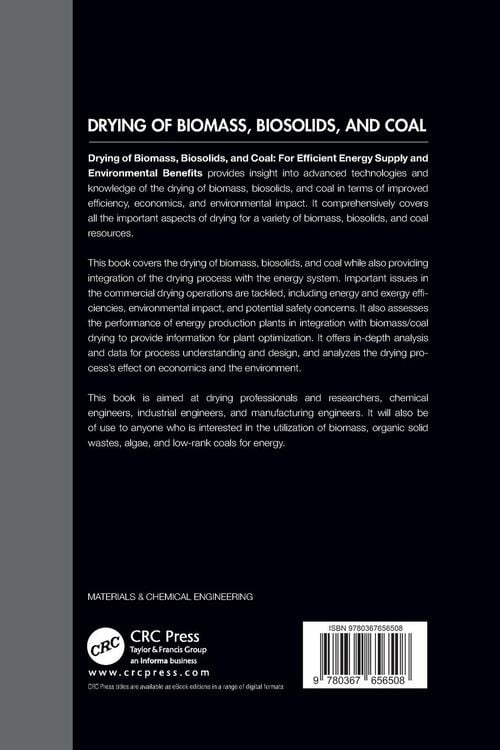 Produktbild: Drying of Biomass, Biosolids, and Coal
