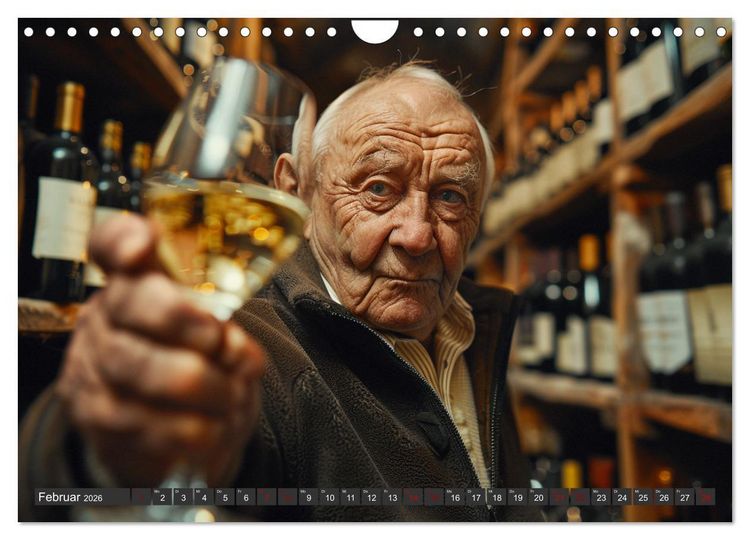 Produktbild: Wein begeistert (Wandkalender 2026 DIN A4 quer), CALVENDO Monatskalender