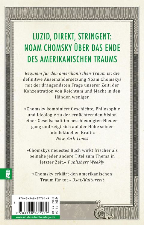 Produktbild: Requiem f&uuml;r den amerikanischen Traum
