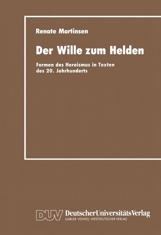 Produktbild: Der Wille zum Helden