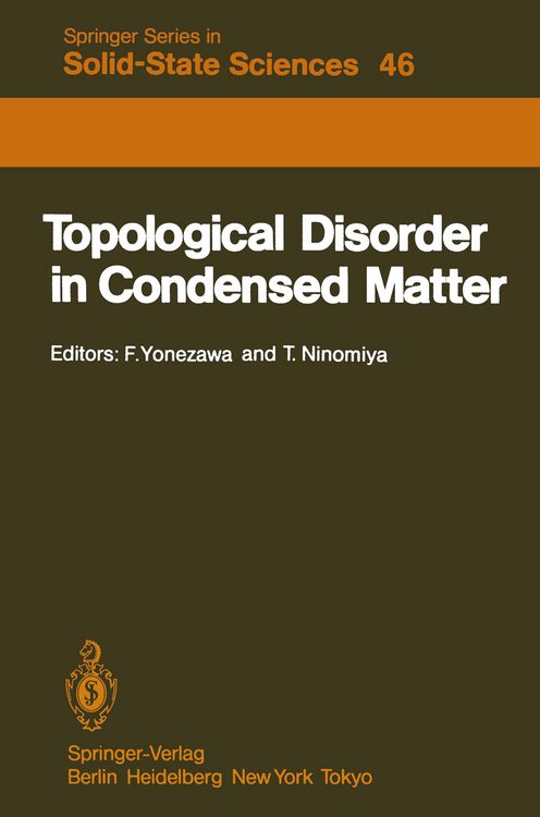 Produktbild: Topological Disorder in Condensed Matter