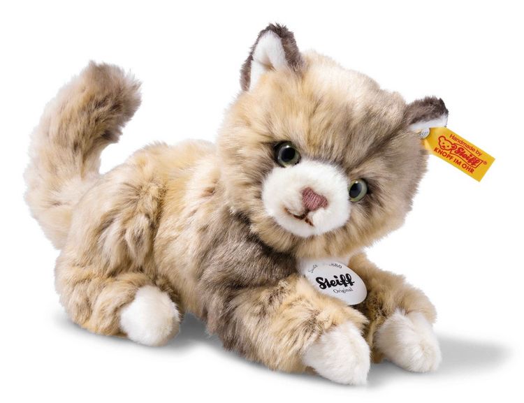 Produktbild: Steiff 099663 - Lucy Katze, sitzend, beige, Pl&uuml;sch, 18 cm