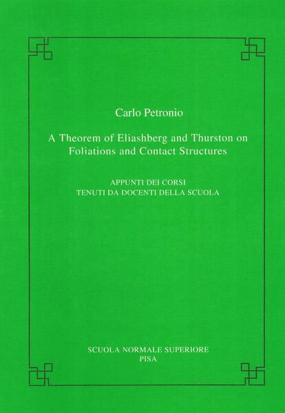 Produktbild: A theorem of Eliashberg and Thurston on foliations and contact structures