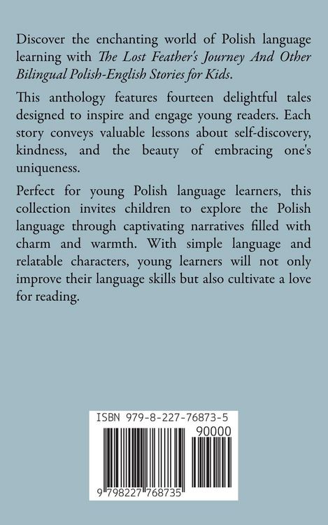 Produktbild: The Lost Feather's Journey And Other Bilingual Polish-English Stories for Kids