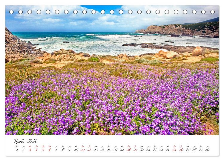 Produktbild: Sardinien - Die Sch&ouml;ne im Meer (Tischkalender 2026 DIN A5 quer), CALVENDO Monatskalender