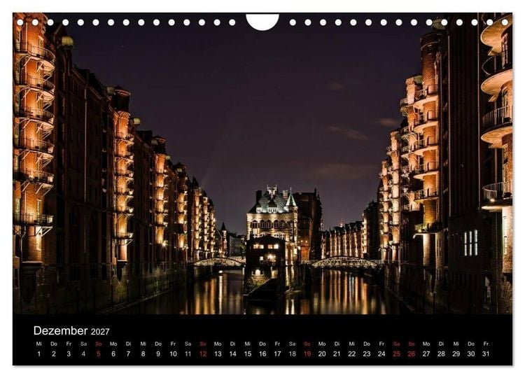 Produktbild: Mein Hamburg (Wandkalender 2027 DIN A4 quer), CALVENDO Monatskalender