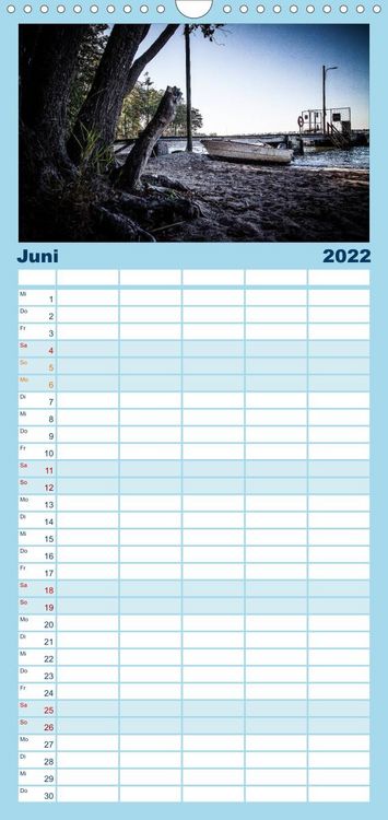 Produktbild: Familienplaner S&uuml;dwestk&uuml;ste Finnland (Wandkalender 2022 , 21 cm x 45 cm, hoch)