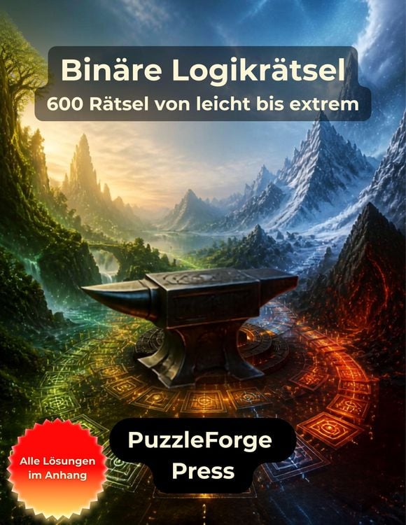 Produktbild: Bin&auml;re Logikr&auml;tsel - 600 R&auml;tsel von leicht bis extrem