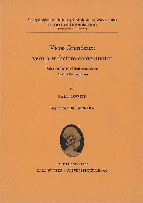 Produktbild: Vicos Grundsatz: verum et factum convertuntur