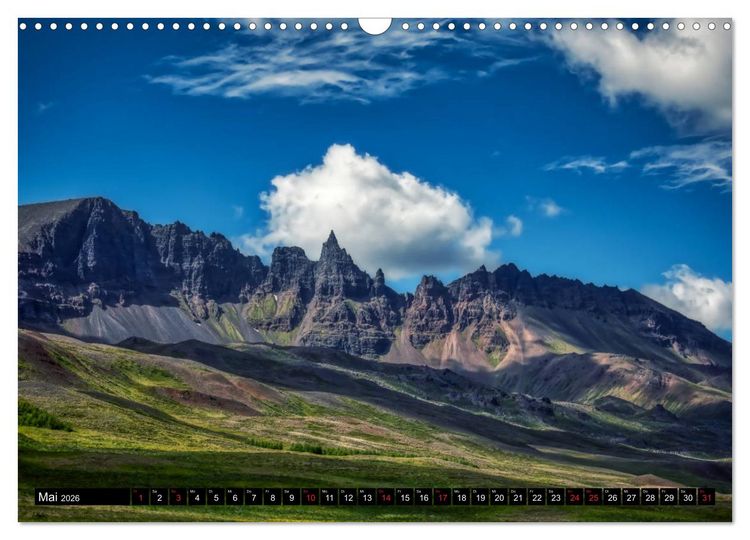 Produktbild: Eine Rundreise durch Island (Wandkalender 2026 DIN A3 quer), CALVENDO Monatskalender