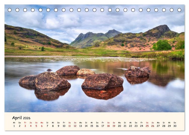 Produktbild: Lake District England (Tischkalender 2026 DIN A5 quer), CALVENDO Monatskalender