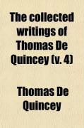 Produktbild: The Collected Writings of Thomas de Quincey (Volume 4)