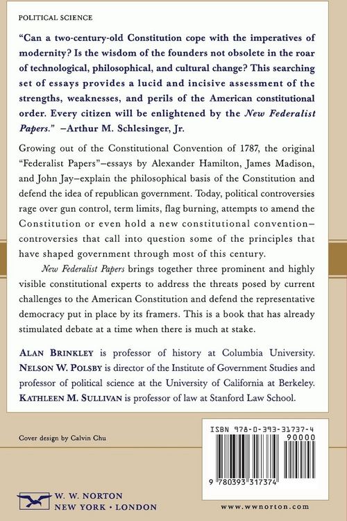Produktbild: New Federalist Papers