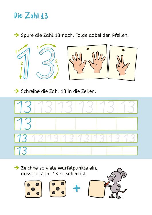 Produktbild: LERNSTERN. Zahlen schreiben mit Spurrillen