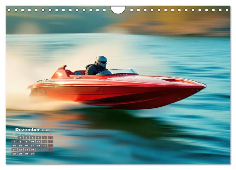 Produktbild: Speedboote (Wandkalender 2026 DIN A4 quer), CALVENDO Monatskalender