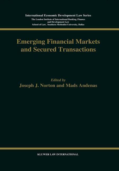 Produktbild: Emerging Financial Markets and Secured Transactions