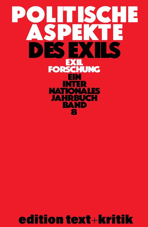 Produktbild: Politische Aspekte des Exils