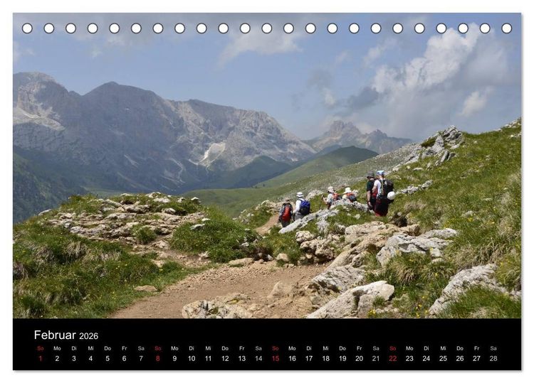Produktbild: Die Dolomiten &ndash; Wanderparadies in S&uuml;dtirol (Tischkalender 2026 DIN A5 quer), CALVENDO Monatskalender