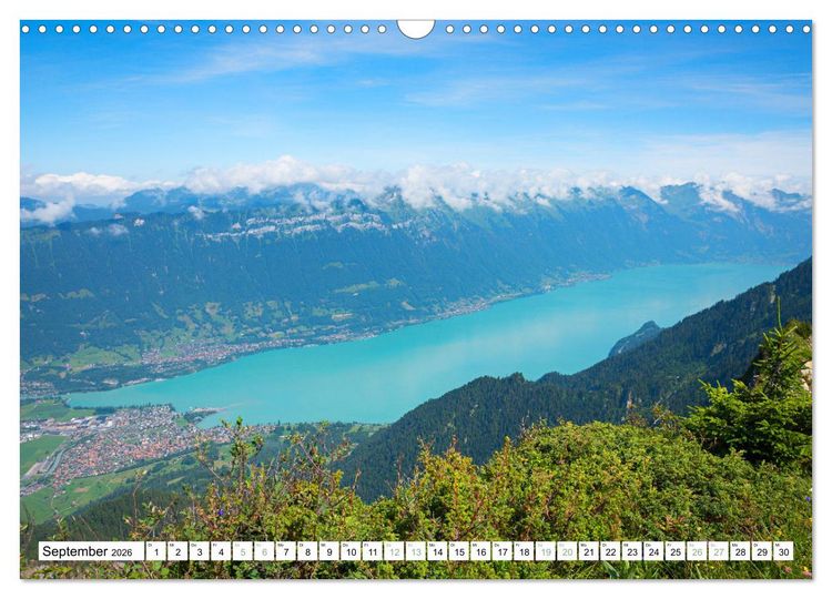 Produktbild: Faszination Berner Oberland - Thuner- und Brienzersee (Wandkalender 2026 DIN A3 quer), CALVENDO Monatskalender