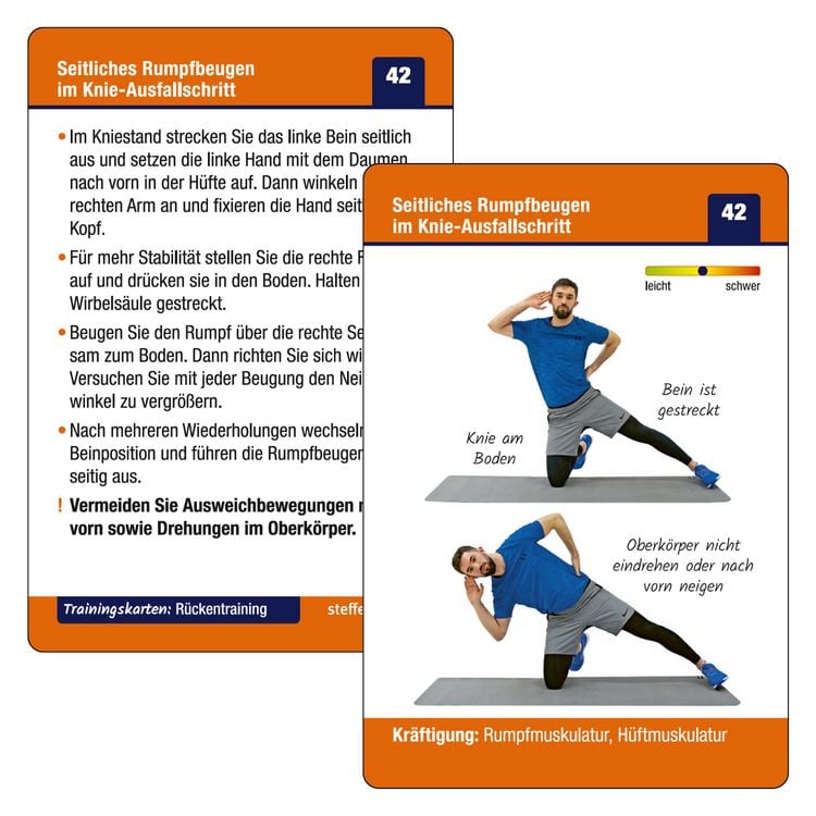 Produktbild: Trainingskarten: Funktionelles R&uuml;ckentraining