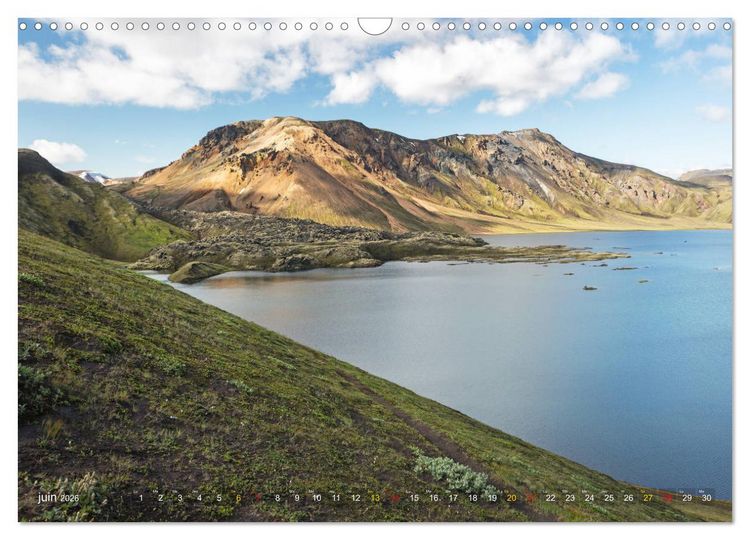 Produktbild: Islande &icirc;le de merveilles naturelles (Calendrier mural 2026 DIN A3 vertical), CALVENDO calendrier mensuel