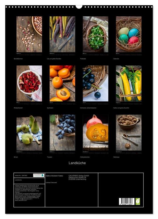 Produktbild: Landk&uuml;che (Wandkalender 2027 DIN A2 hoch), CALVENDO Monatskalender