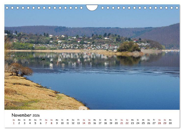 Produktbild: Der Edersee - Das Paradies in Nordhessen (Wandkalender 2026 DIN A4 quer), CALVENDO Monatskalender