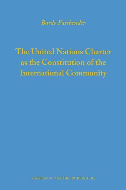 Produktbild: The United Nations Charter as the Constitution of the International Community