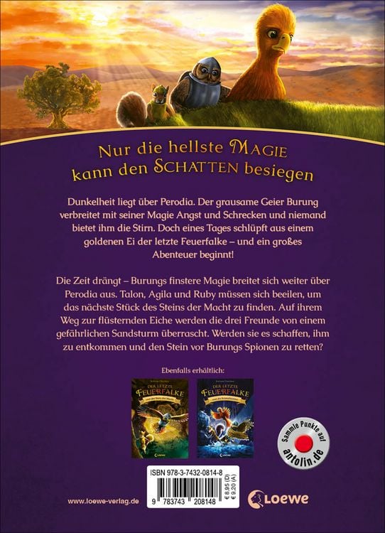Produktbild: Der letzte Feuerfalke und die fl&uuml;sternde Eiche (Band 3)