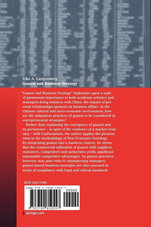 Produktbild: Guanxi and Business Strategy