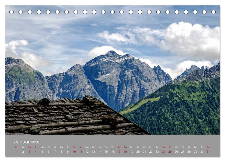 Produktbild: Das Stubaital in Tirol - Gipfelsturm und Gletscherseen (Tischkalender 2026 DIN A5 quer), CALVENDO Monatskalender