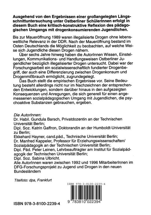 Produktbild: Jugendliche und Drogen