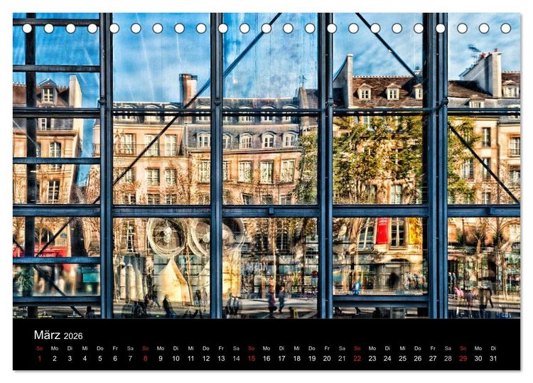 Produktbild: Paris - Impressionen einer Weltstadt (Tischkalender 2026 DIN A5 quer), CALVENDO Monatskalender