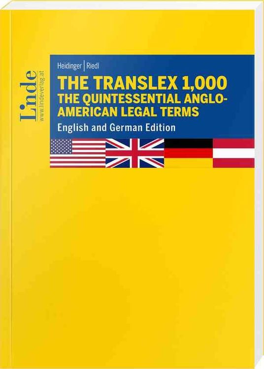 Produktbild: The Translex 1,000 – The Quintessential Anglo-American Legal Terms