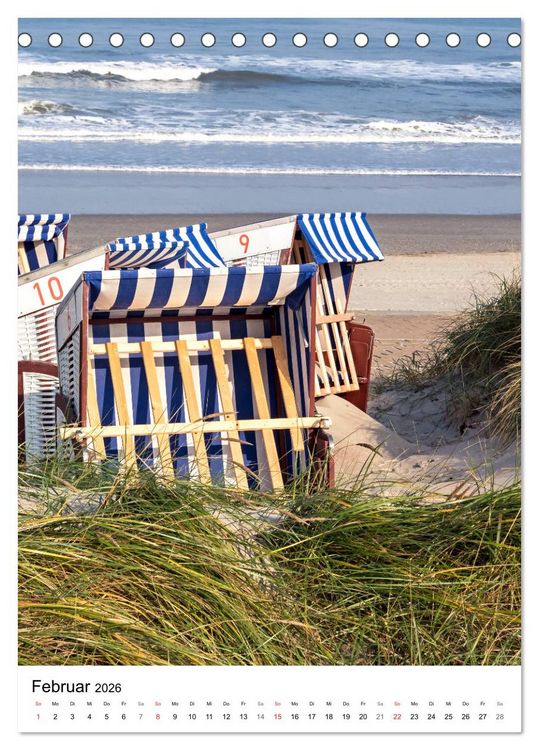 Produktbild: Norderney Inselportrait (Tischkalender 2026 DIN A5 hoch), CALVENDO Monatskalender
